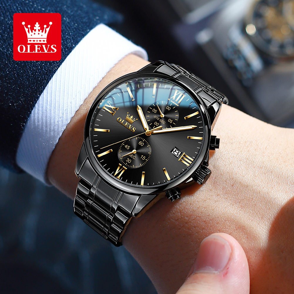 OLEVS 2886 Classic Black Quart - Luxury Watch Investment review and price