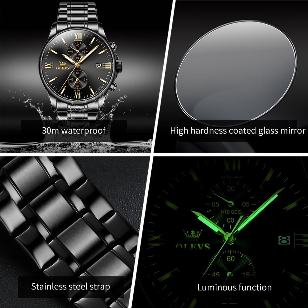 OLEVS 2886 Classic Black Quart - Luxury Watch Investment review and price