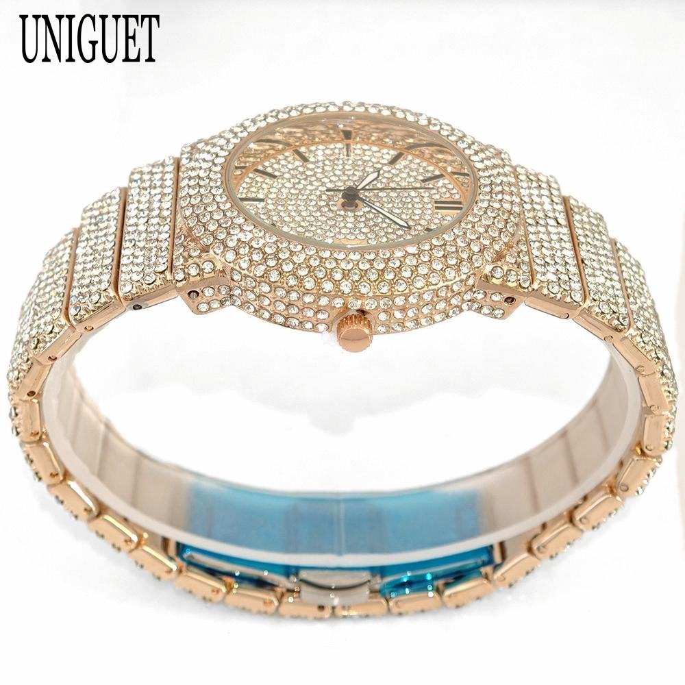 2025 UNIGUET Men's Fashion Ice - Luxury Watch Iceberg review and price