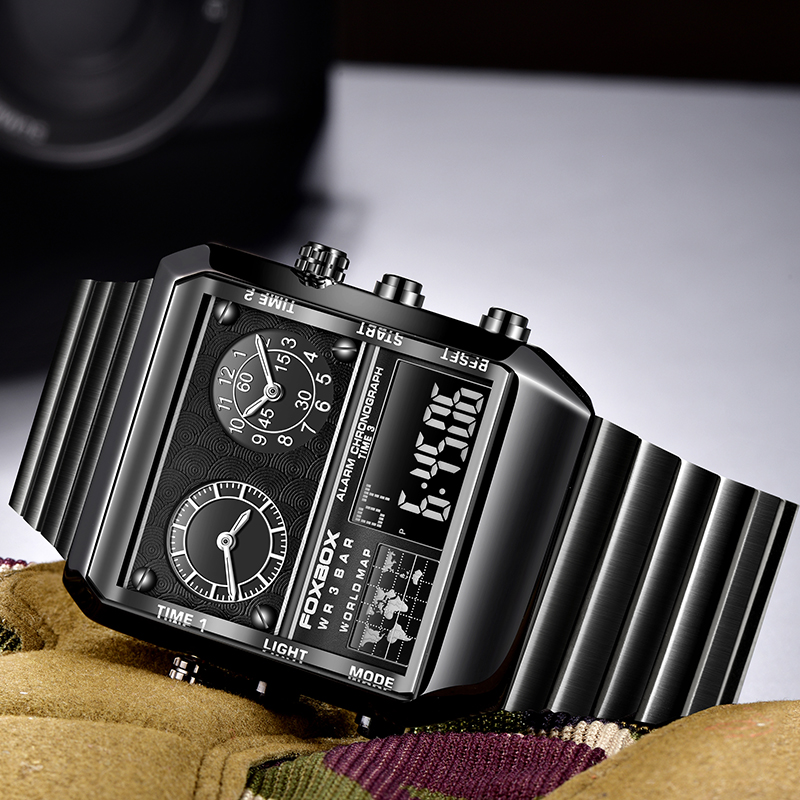 FOXBOX Mens Watches Brand Luxu - Luxury Watch Magazine review and price